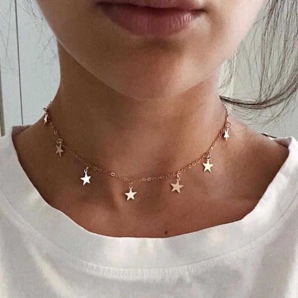 HP ✰ Dainty gold star choker necklace - Picture 3 of 8